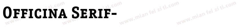 Officina Serif字体转换